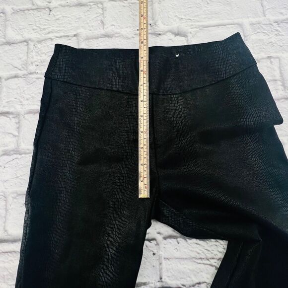 Soft Surroundings‎ Pants Small Petite Black Foil Phyton Charlize Ponte Knit - Picture 9 of 10